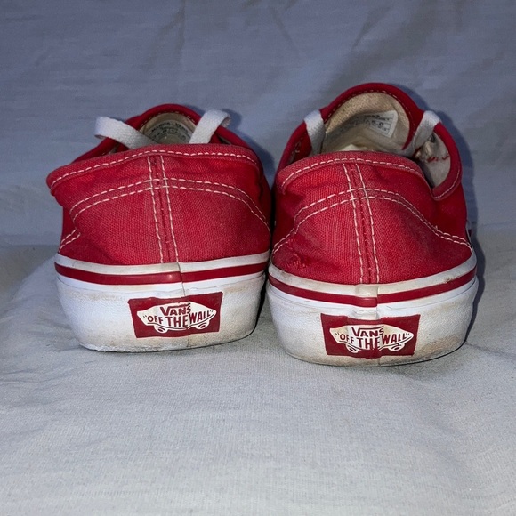 Vans unisex men’s size 6 / women’s 7 1/2 - 24 cms Classic Red Canvas Sneakers - Picture 6 of 15